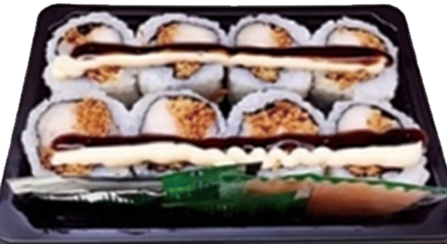 Crispy pez mantequilla roll