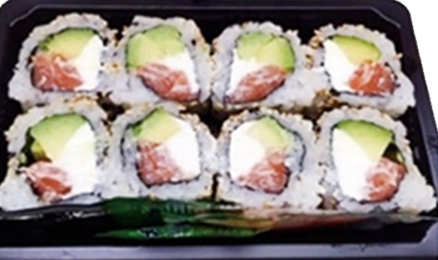 Roll con queso-Salmón roll